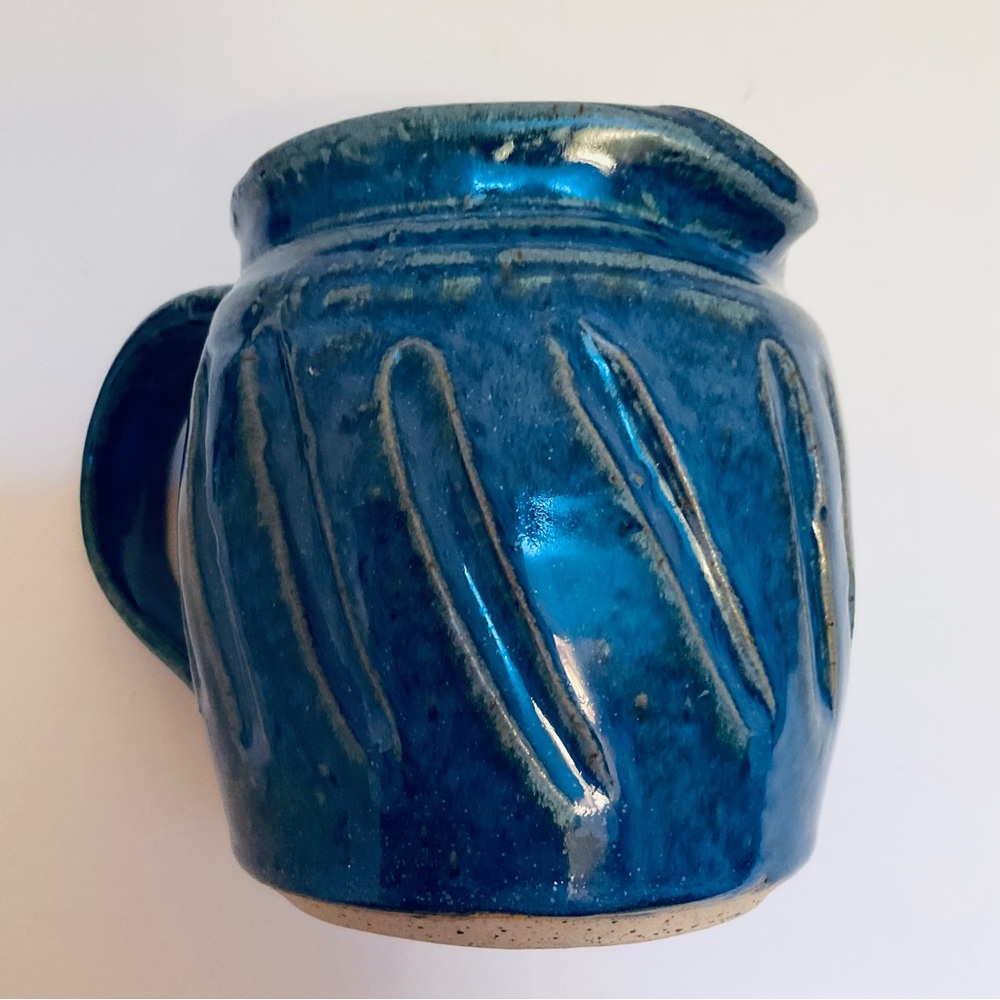 Handcrafted Blue Ceramic Mug